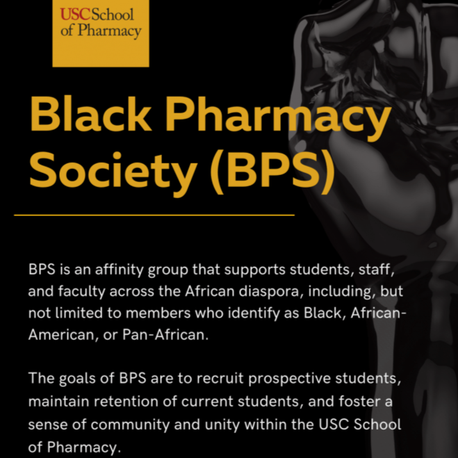 Black Organization in Los Angeles California - USC Black Pharmacy Society